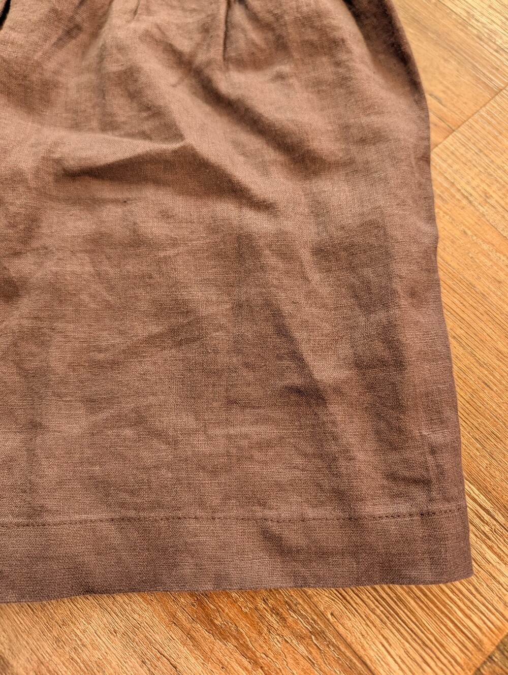 J Crew Tropez 100% Linen Lightweight Summer Shorts Dark Brown Chocolate Sz S - Picture 6 of 12